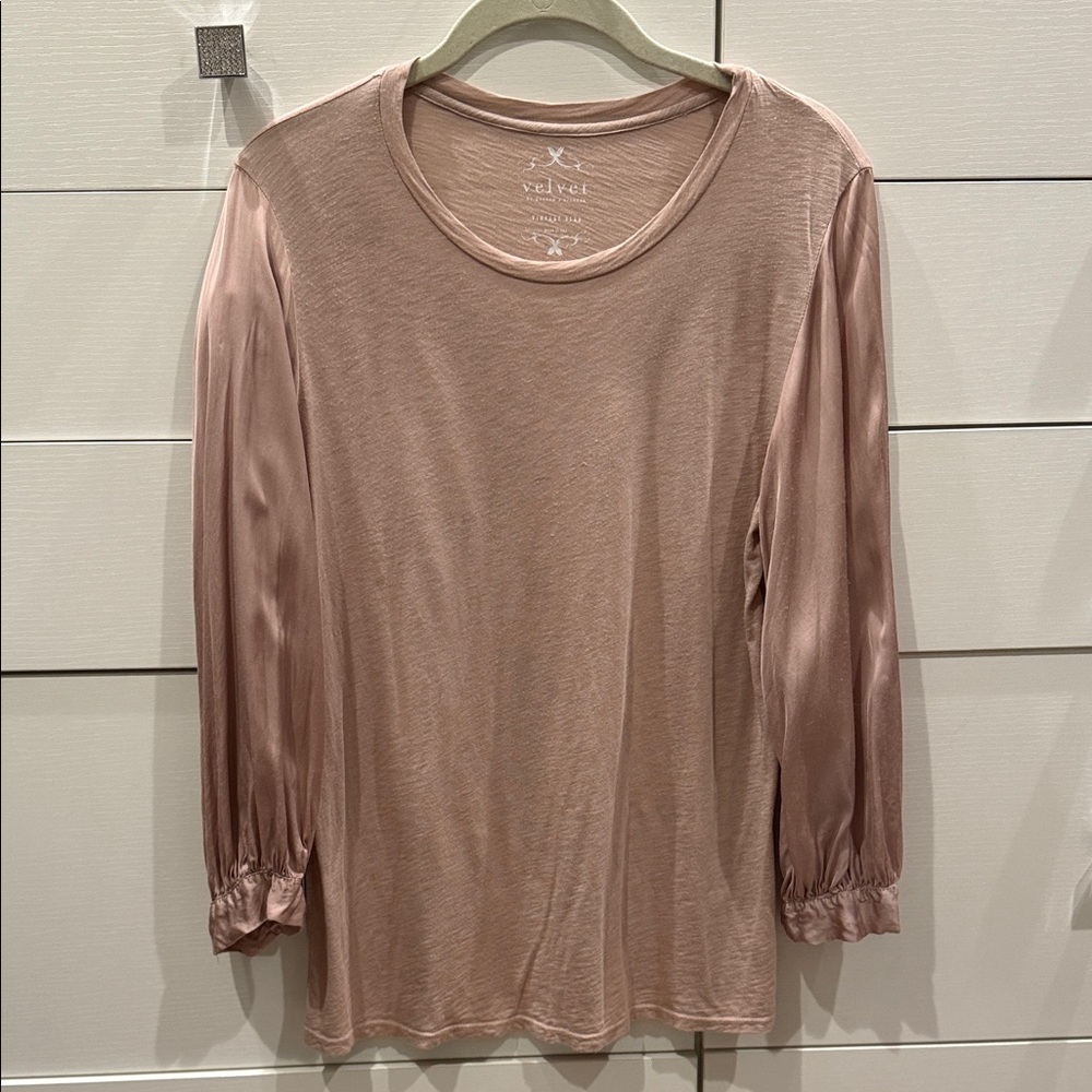 Velvet Women's Blush Long Sleeve Top